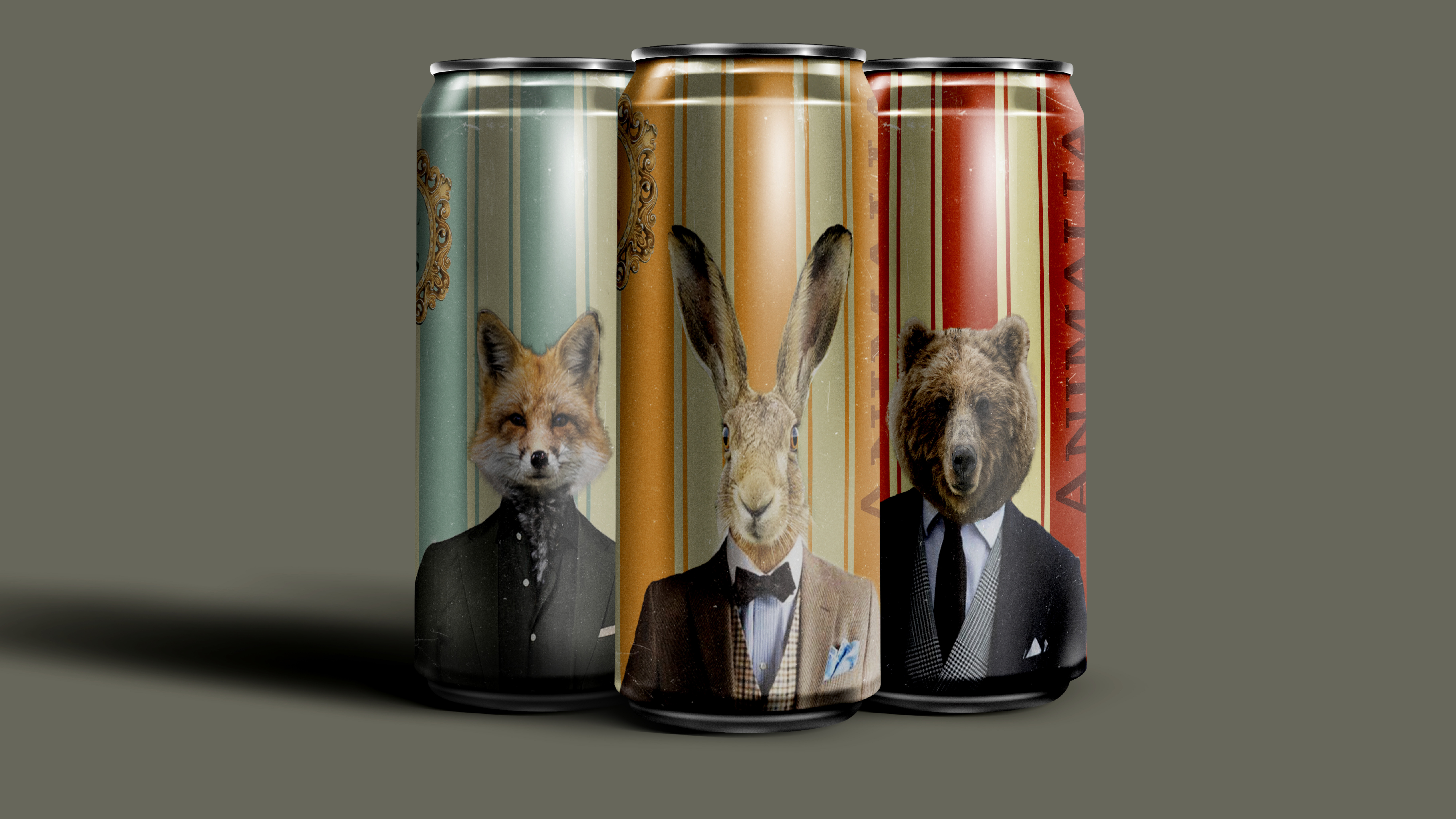 Hill & Sons Animalia Craft beer is an exciting and unique world that consumers will want to explore. With creative images of a Fox, Rabbit, and Bear wearing fancy attire, the world of Animalia can be brought to life through the storytelling the can displays.